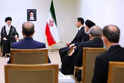 رهبر معظم انقلاب در دیدار رئیس‌جمهور ترکمنستان: روابط ایران و ترکمنستان مخالفینی دارد ولی باید بر موانع فائق آمد